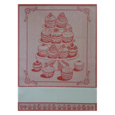 Paño de Cocina Dulces para Bordar -Rojo Paño de Cocina Dulces para Bordar -Rojo