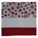 Pillow Cover to Cross Stitch - Red Flowers Pillow Cover to Cross Stitch - Red Flowers