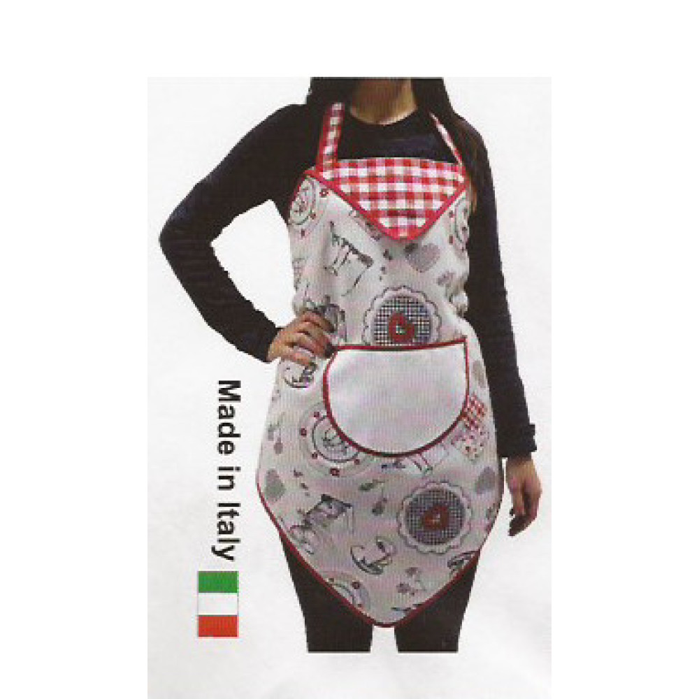 Kitchen Apron to Cross Stitch - Coffee and Hearts