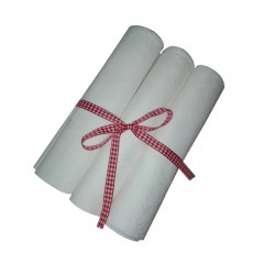 Pack of 3 Cotton and Linen Kitchen Towel