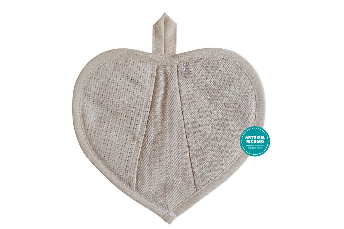 Aagarradera Corazon a Cuadros Crema