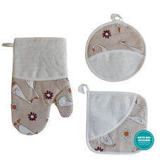 Ready to Cross Stitch Potholders and Oven Glove - Geese Ready to Cross Stitch Potholders and Oven Glove - Geese