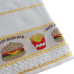 Asciugapiatti in Spugna da Ricamare - Patatine e Hamburger Asciugapiatti in Spugna da Ricamare - Patatine e Hamburger