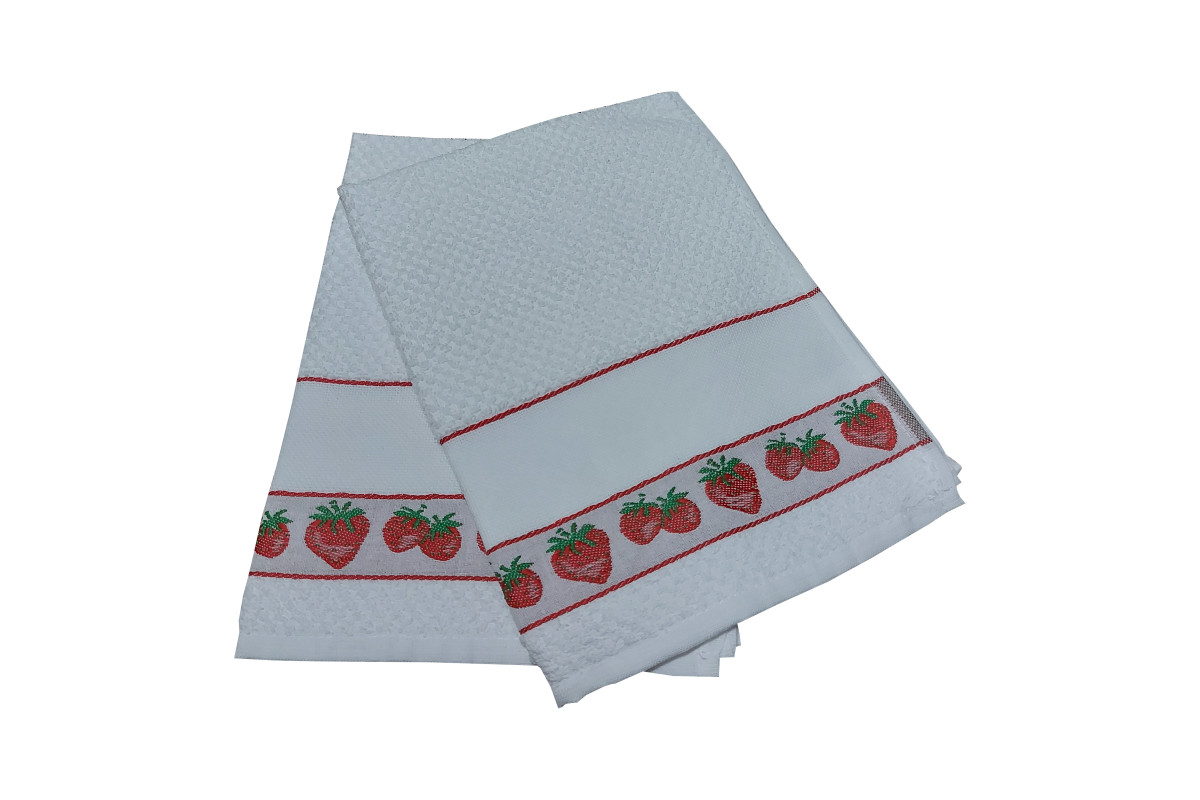 Coppia Asciugapiatti Spugna - Fragole Coppia Asciugapiatti Spugna - Fragole