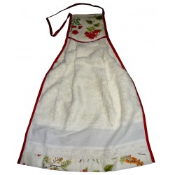 Stitchable Terry Dishtowels - Red Flowers