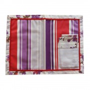Individual Tablecloth to Cross Stitch - Esty Style - Red and Lilac