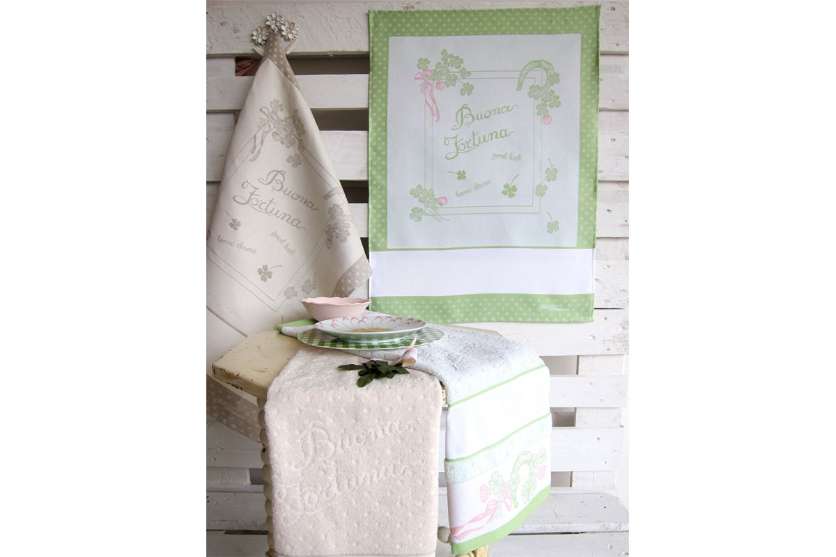 Fratelli Graziano - Asciugapiatti - Buona Fortuna - Colore Verde Fratelli Graziano - Asciugapiatti - Buona Fortuna - Colore Verde