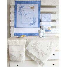 Fratelli Graziano - Kitchen Towel - Thank You - Color Light Blue Fratelli Graziano - Kitchen Towel - Thank You - Color Light Blue