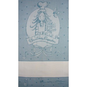 Fratelli Graziano - Christmas Dish Towel - Cake - Color Deep Blue