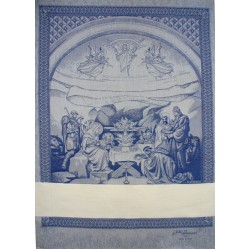 Fratelli Graziano - Christmas Dish Towels Nativity - Blue