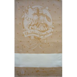 Fratelli Graziano - Christmas Dish Towel - Gingerbread - Honey Color