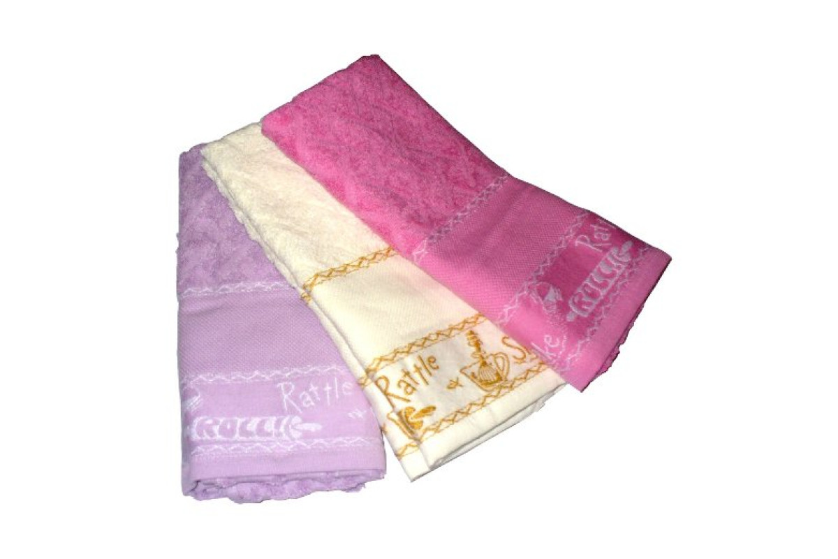 Set Paños de Cocina de Rizo Viviana - Roll Shake Rattle Fuxia