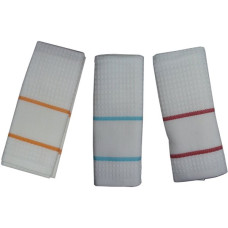 Honeycomb Kitchen Towel with Aida Band Honeycomb Kitchen Towel with Aida Band