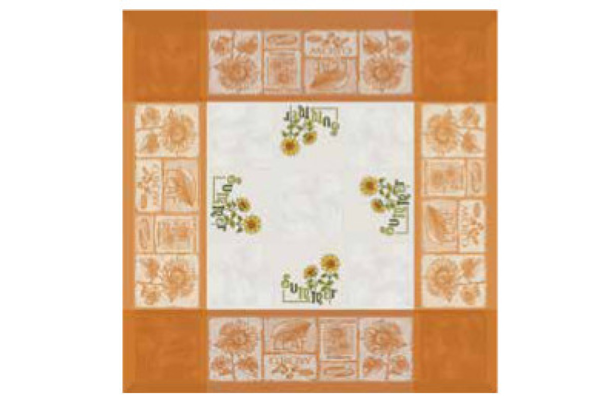 Tovaglietta Girasoli Arancio - 90x90 cm Tovaglietta Girasoli Arancio - 90x90 cm