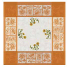Orange Tablecloth with Sunflowers 90x90 cm Orange Tablecloth with Sunflowers 90x90 cm