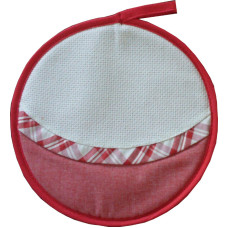 Presina Rotonda da Ricamare - Rossa