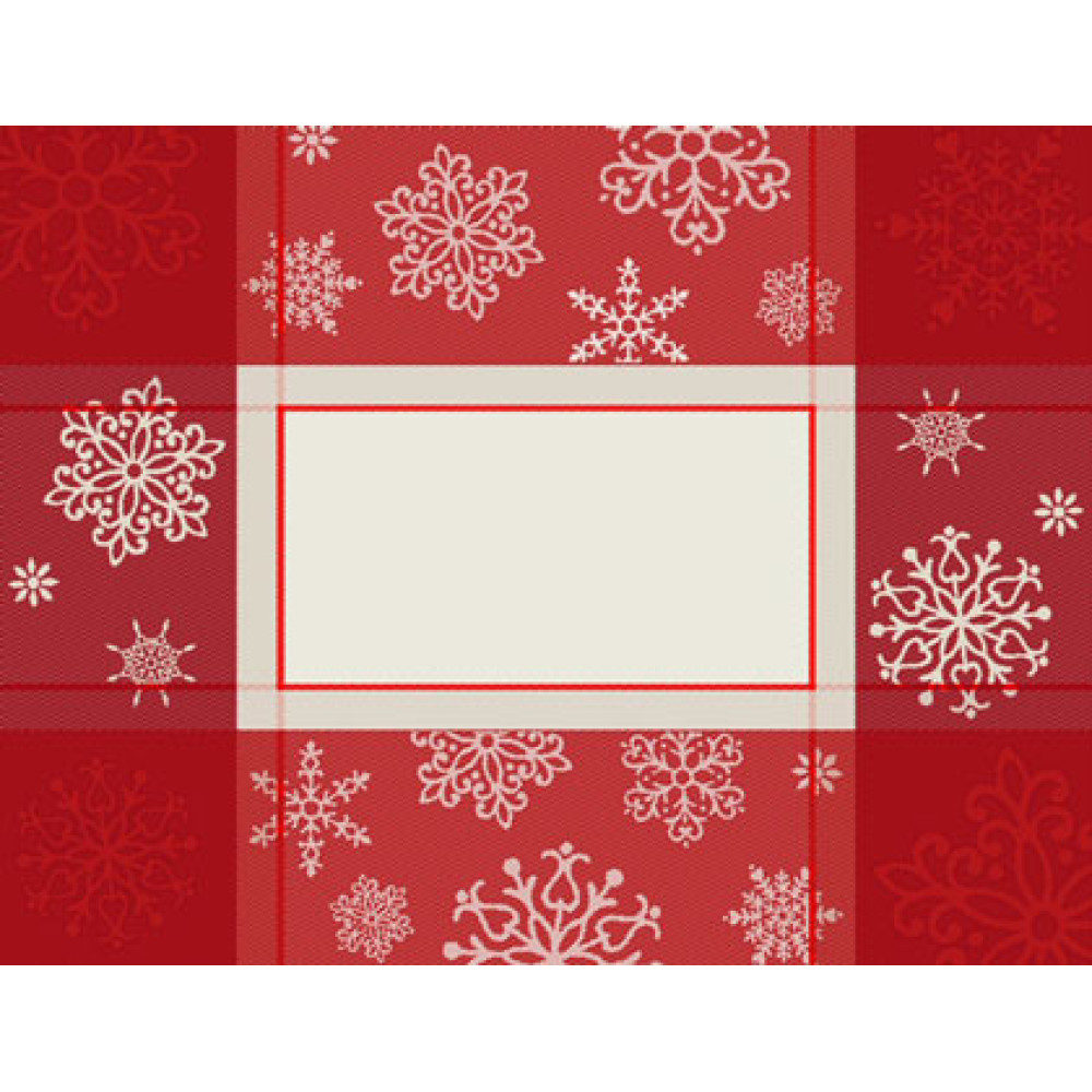Christmas Placemat with Napkin - Snowflakes