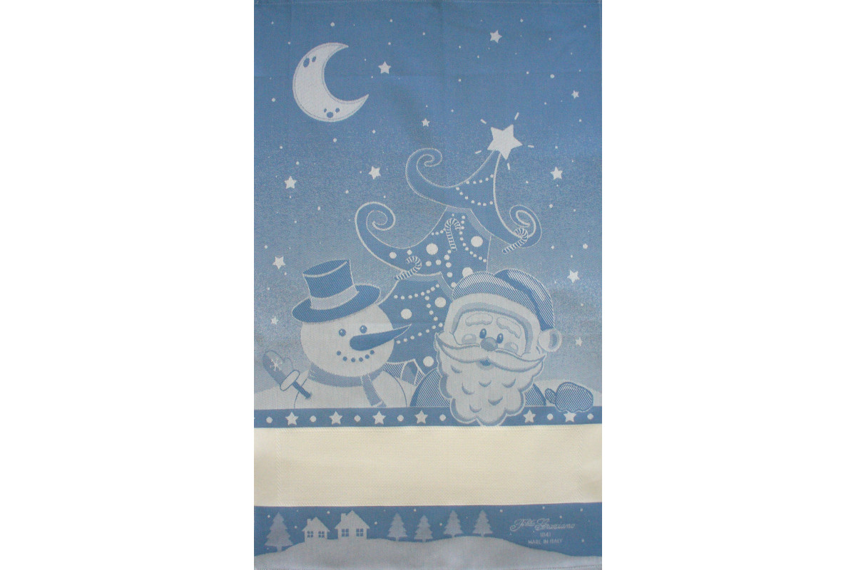 Fratelli Graziano - Asciugapiatti Natalizio - Frost - Colore Celeste