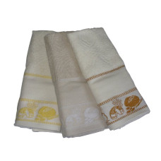 Set Terry Dish Towels Viviana - Bread - Cream