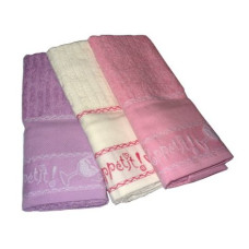 Set Terry Dish Towels Viviana - Bon Appetit Pink