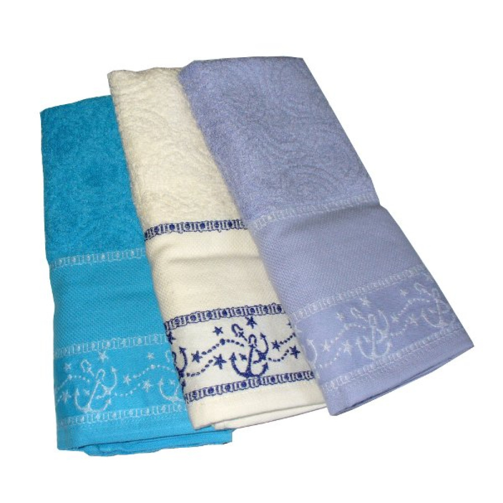 Set Terry Dish Towels Viviana - Marine - Turquoise