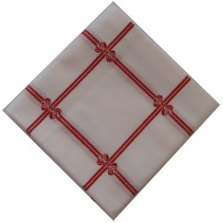 Ready to Stitch Christmas Tablecloth - Red Bows