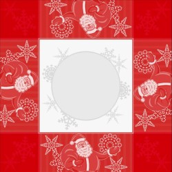 DMC Ready to Stitch Tea Tablecloth - Santa Claus