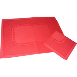 Placemat with Napkin Isabel - Red
