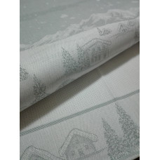 Strofinaccio Natalizio Grigio Perla - Paesaggio Invernale Strofinaccio Natalizio Grigio Perla - Paesaggio Invernale