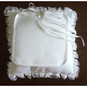 Stitchable Wedding Pillow - White