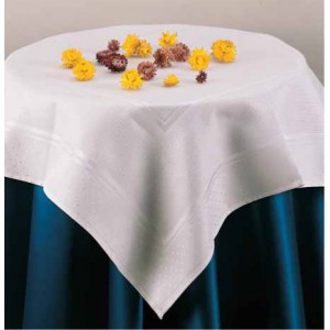 Stitchable Damask Tablecloth - Little Dots - Size 82x82 cm