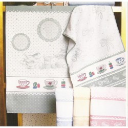 Fratelli Graziano - Terry Kitchen Towel - Macaron - Color Light Green