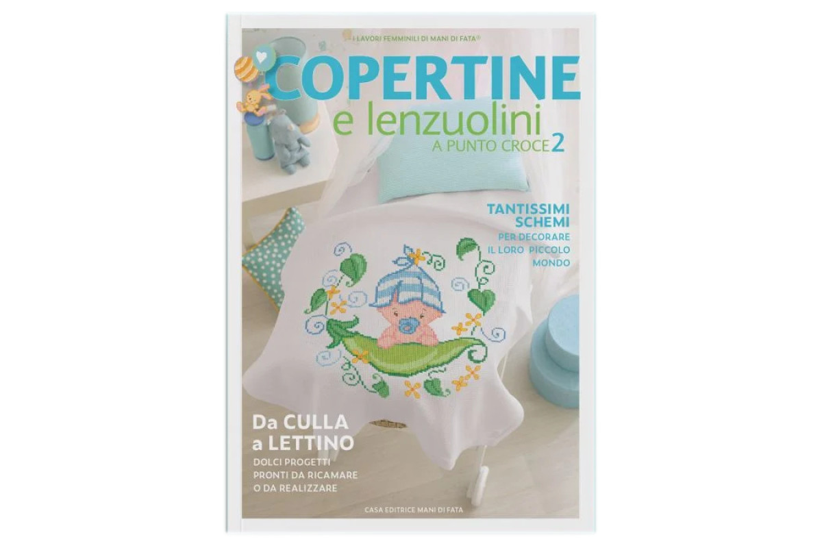 Revista Mani di Fata - Mantas y  Hojas a Punto de Cruz 2