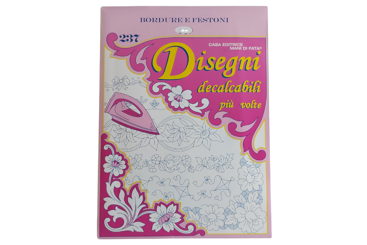 Dibujos Calcables - Bordes y Festones para Bordar n. 237 Dibujos Calcables - Bordes y Festones para Bordar n. 237