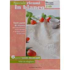 Disegni Decalcabili - Ricami in Bianco n. 249