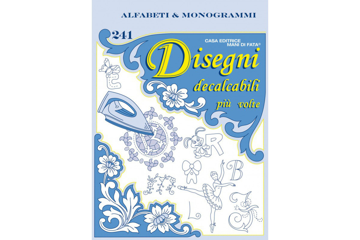 Disegni Decalcabili - Alfabeti e Monogrammi n. 241 Disegni Decalcabili - Alfabeti e Monogrammi n. 241