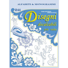 Disegni Decalcabili - Alfabeti e Monogrammi n. 241 Disegni Decalcabili - Alfabeti e Monogrammi n. 241
