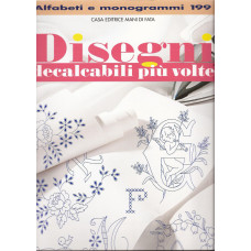 Disegni Decalcabili - Alfabeti e Monogrammi n. 199 Disegni Decalcabili - Alfabeti e Monogrammi n. 199
