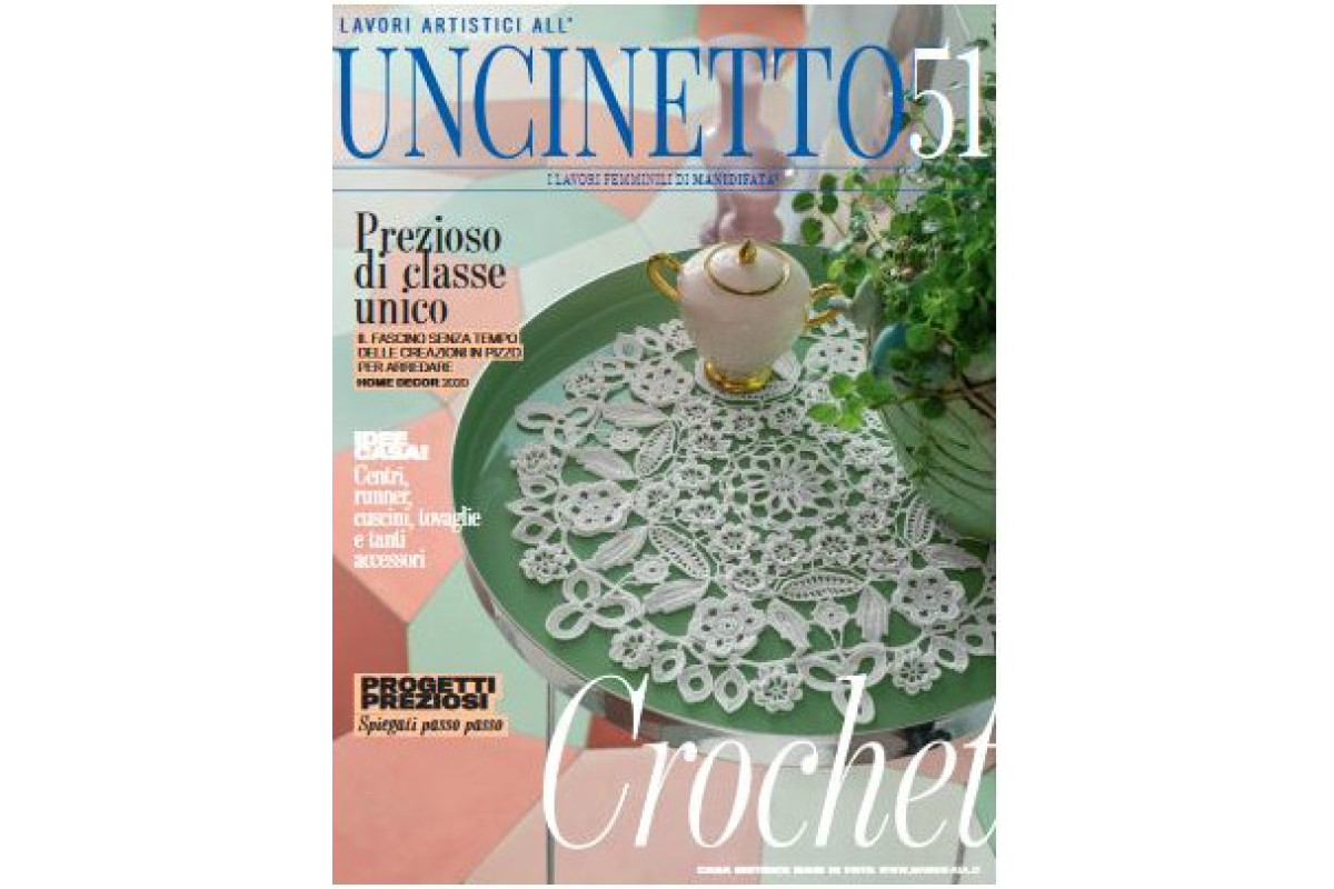 Rivista Mani di Fata - Lavori Artistici all'Uncinetto n. 51 Rivista Mani di Fata - Lavori Artistici all'Uncinetto n. 51