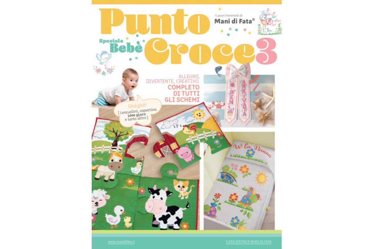 Revista Mani di Fata - Punto de Cruz - Especial Bebé n. 3 Revista Mani di Fata - Punto de Cruz - Especial Bebé n. 3