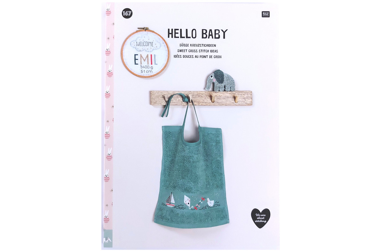 Album Punto Croce - Rico Design Hello Baby Album Punto Croce - Rico Design Hello Baby
