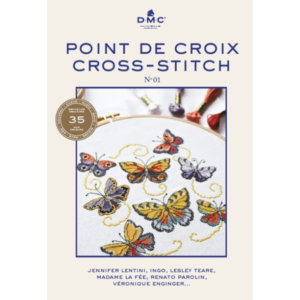 DMC - Embroidery Book with Cross Stitch Patterns 15480/22