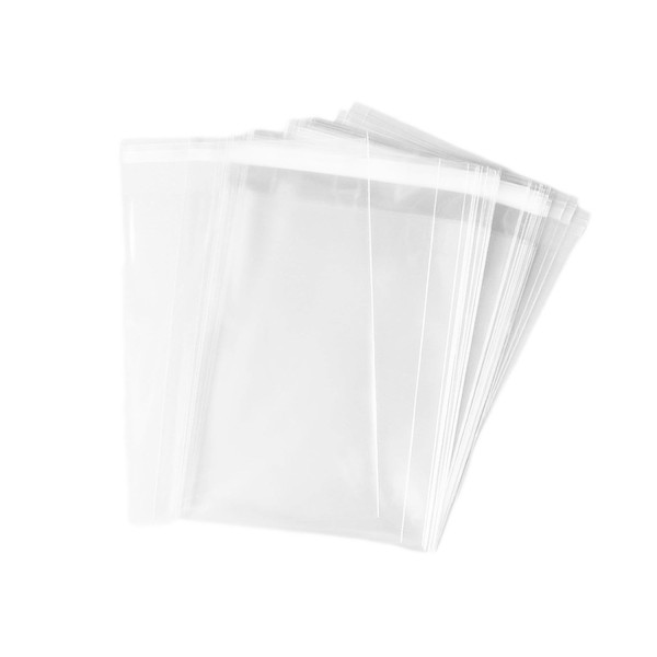 Crystal Clear Bags with Self-adhesive Flap Closure