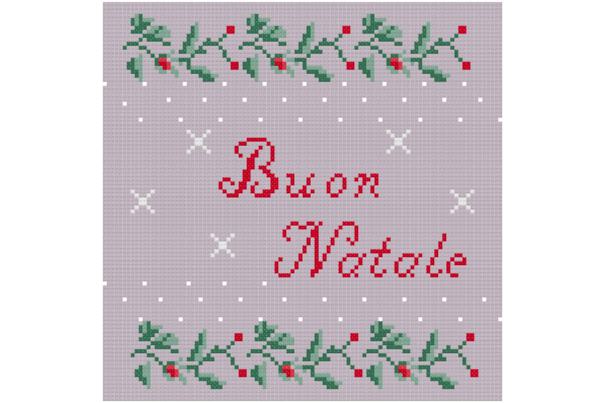 Schema Punto Croce - Buon Natale Schema Punto Croce - Buon Natale