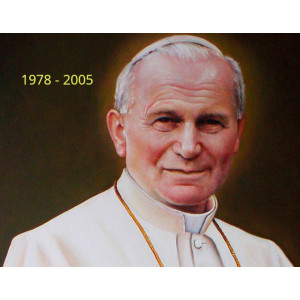 Cross Stitch Chart - Pope John Paul II - Wojtyla