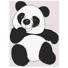 Schema Punto Croce - Panda Schema Punto Croce - Panda