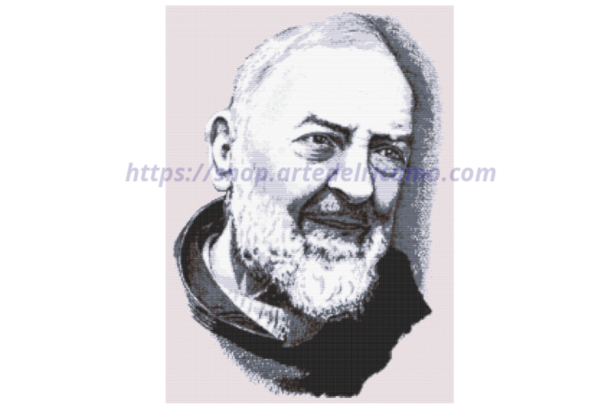 Cross Stitch Chart - Padre Pio of Pietrelcina - 1887 - 1968 Cross Stitch Chart - Padre Pio of Pietrelcina - 1887 - 1968
