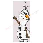 Schema Punto Croce - Olaf - Il Pupazzo di Neve in Frozen Schema Punto Croce - Olaf - Il Pupazzo di Neve in Frozen