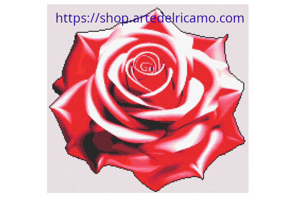 Schema Punto Croce - Rosa Profumata Schema Punto Croce - Rosa Profumata