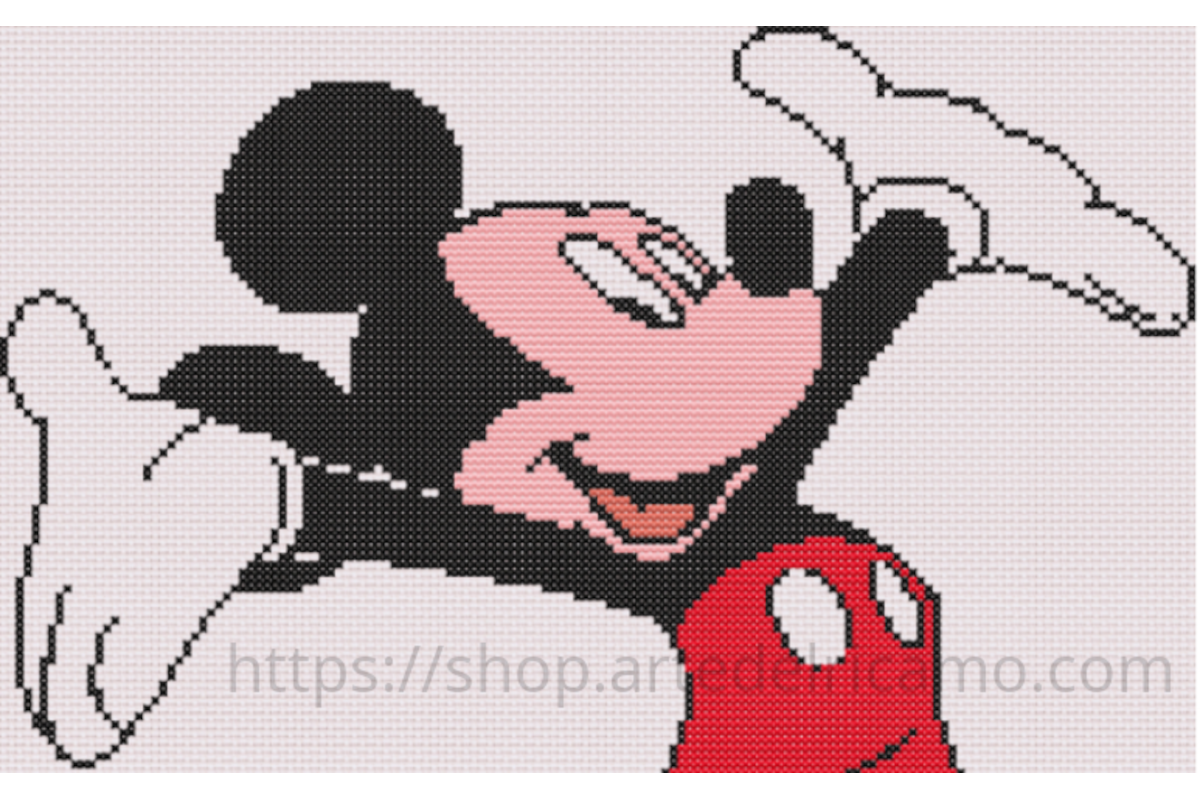 Schema Punto Croce - Topolino Schema Punto Croce - Topolino